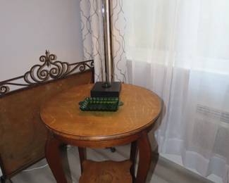 Tiered antique table.