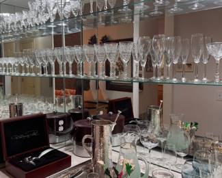 much in nicer crystal barware
