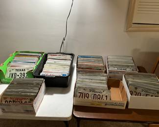 200+ vintage license plates