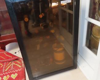 Wine refrigerator.