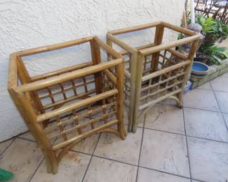 Vintage bamboo table stands.