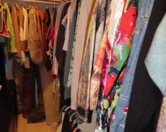 Blouses, dresses, jackets.