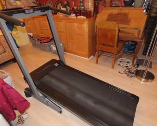 Folding treadmill.