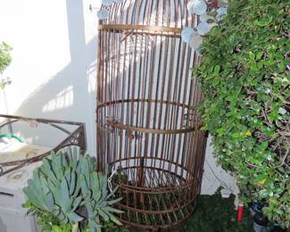 Large antique birdcage.