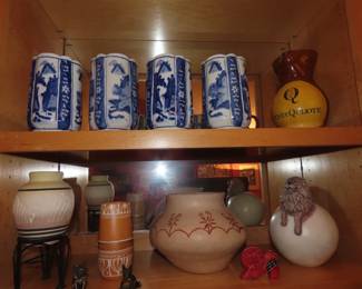 Asian ceramics and North American Indian items.