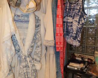 Nightwear and slippers.