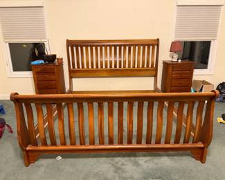 King Sleigh Bed - with matching furniture