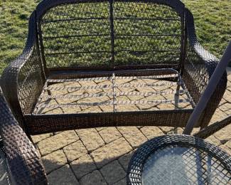 Wicker Love Seat
