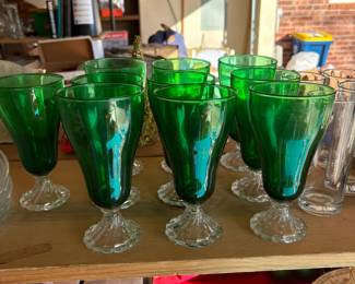 Lipton Green ice tea glasses