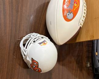 Alamo bowl ball and helmet