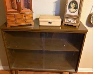 small display cabinet, jewelry boxes