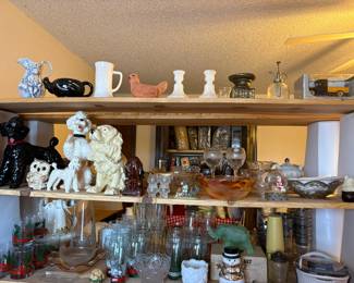 dishes, glassware, colletible