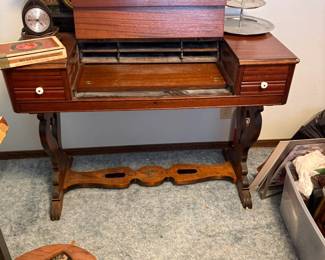 Mahogany spinet desk