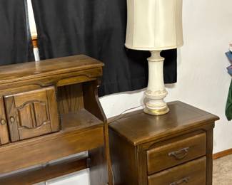 night stand one of two, lamp