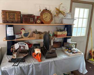 tools, vintage radios