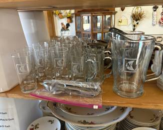 Ditch Witch glasses, mugs, Pitchers