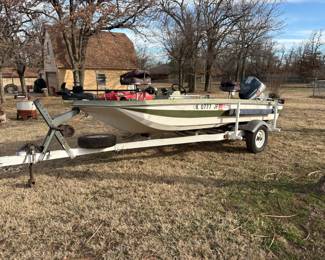 Boat and trailer