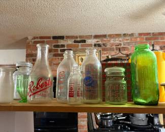 Milk bottles