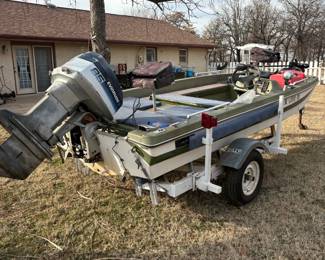 Boat and trailer