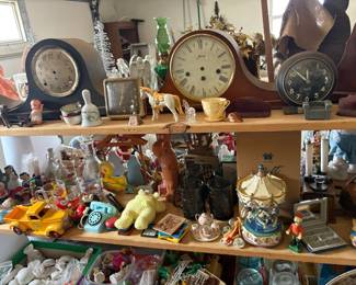 toys, clocks