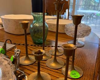 Brass candlesticks