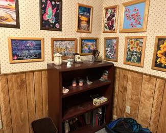 Wall art, bookshelf