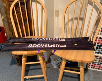 Pickleball, bar stools