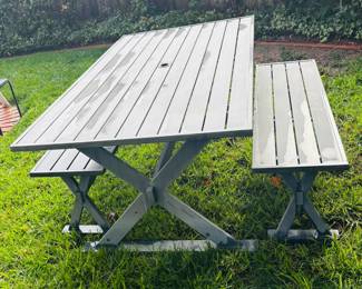 Metal Picnic Table Set