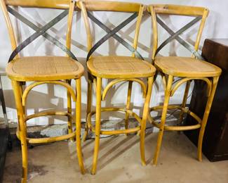 (3) Vintage Barstools