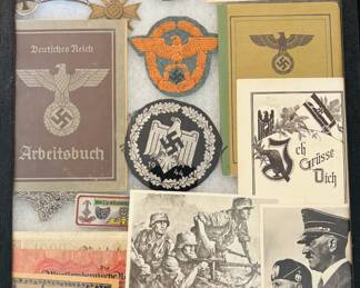 WWII - Nazi Germany Memorabilia Shadow Box
