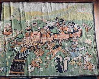 Large vintage Disney rug