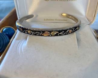 Sterling and rose Gold bracelet... (Costume Jewelry)