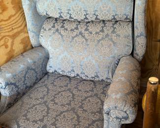 Wing-back recliner chair