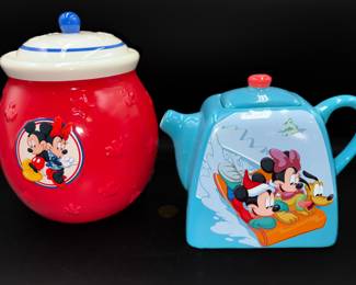 Disney Collectable Cookie Jar and Tea Pot