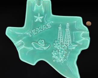 Royal Haeger Texas Souvenir Ceramic Ashtray 