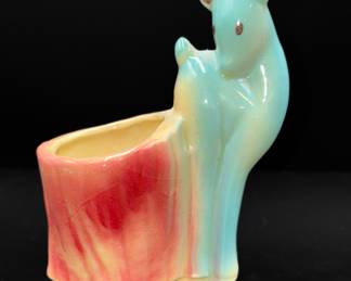 Vintage Ceramic Shawnee Deer Planter Circa Late 50’s