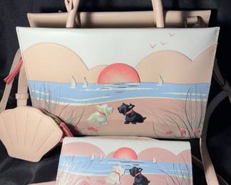 Radley London Blush Burgh Island Leather Satchel Handbag 