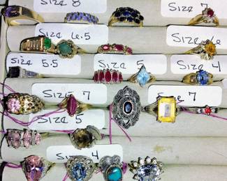 Top 3 Rows Fine Jewelry (rings)
Bottom 3 Rows Fashion Jewelry (rings)
Natalie Wood Ring Size 4. 
