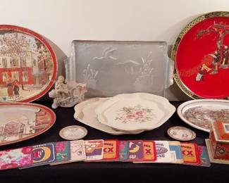 Vintage Serving Tray, Dining Room Decor