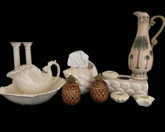 Palm Beach Chic Vase Pearlescent Shell Decor