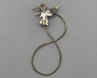 Vintage Hummingbird Figure Eight Pin