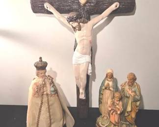 Collection Of 3 Religious Statues 