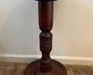 Vtg. Side Table, Pedestal Or Plant Table