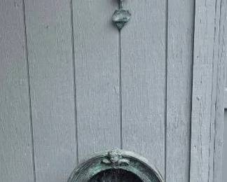 Garden Fountain Statue With Paolo Soleris Style Wind Bell