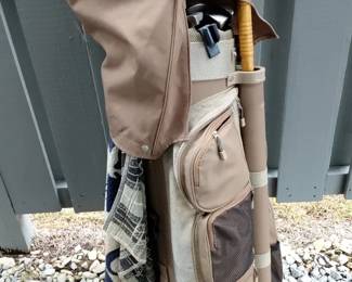 Golf Bag With Womens Miscellaneous Clubs