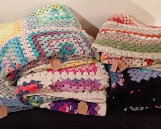 Handmade Afghan Mystery Lot