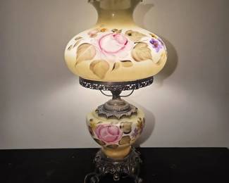 006 Vintage Gone With The Wind Hurricane Parlor Lamp
