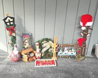 Assortment Of Christmas Themed Decor