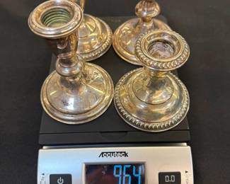 964 grams weighted sterling silver