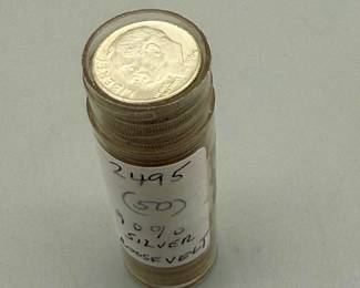 Roll Roosevelt Silver Dimes